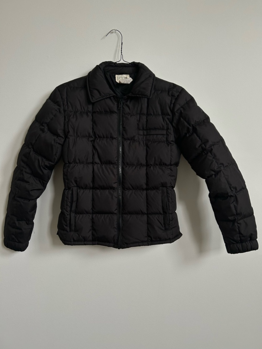 J.Crew Black Puffer Duckdown Feather Jacket Small